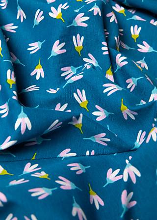 Jerseyshirt Poetic Garden Total, delicate flower dance, Shirts, Blau