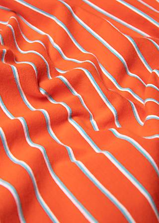 Sleeveless Top Boxy Babe, delightful stripes, Tops, Orange