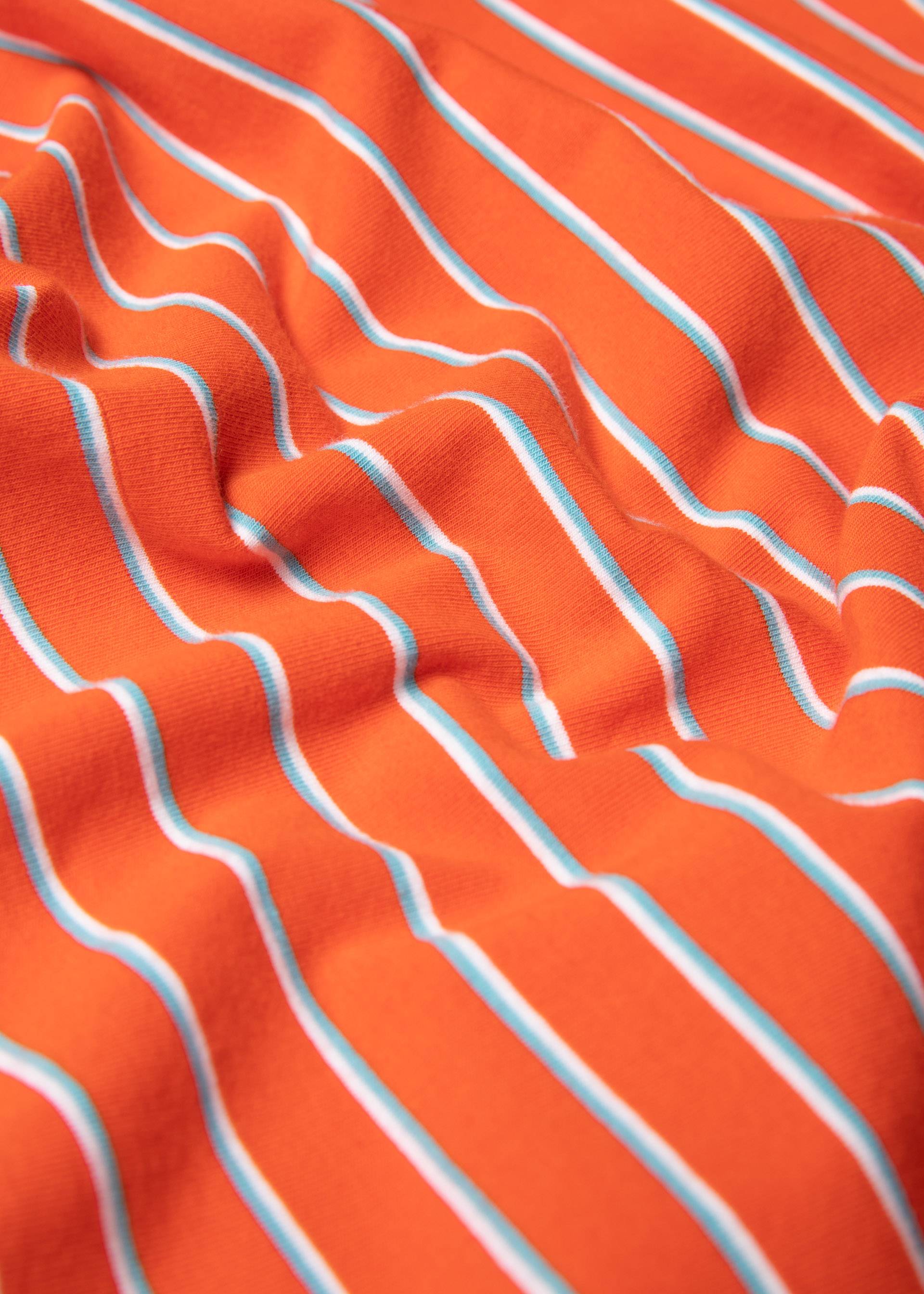 T-Shirt Vintage Heart, delightful stripes, Tops, Orange