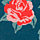 Strickmütze rosewood, frozen roses, Accessoires, Blau