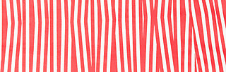 sweethearts washbag, full of stripes , Accessoires, Rot