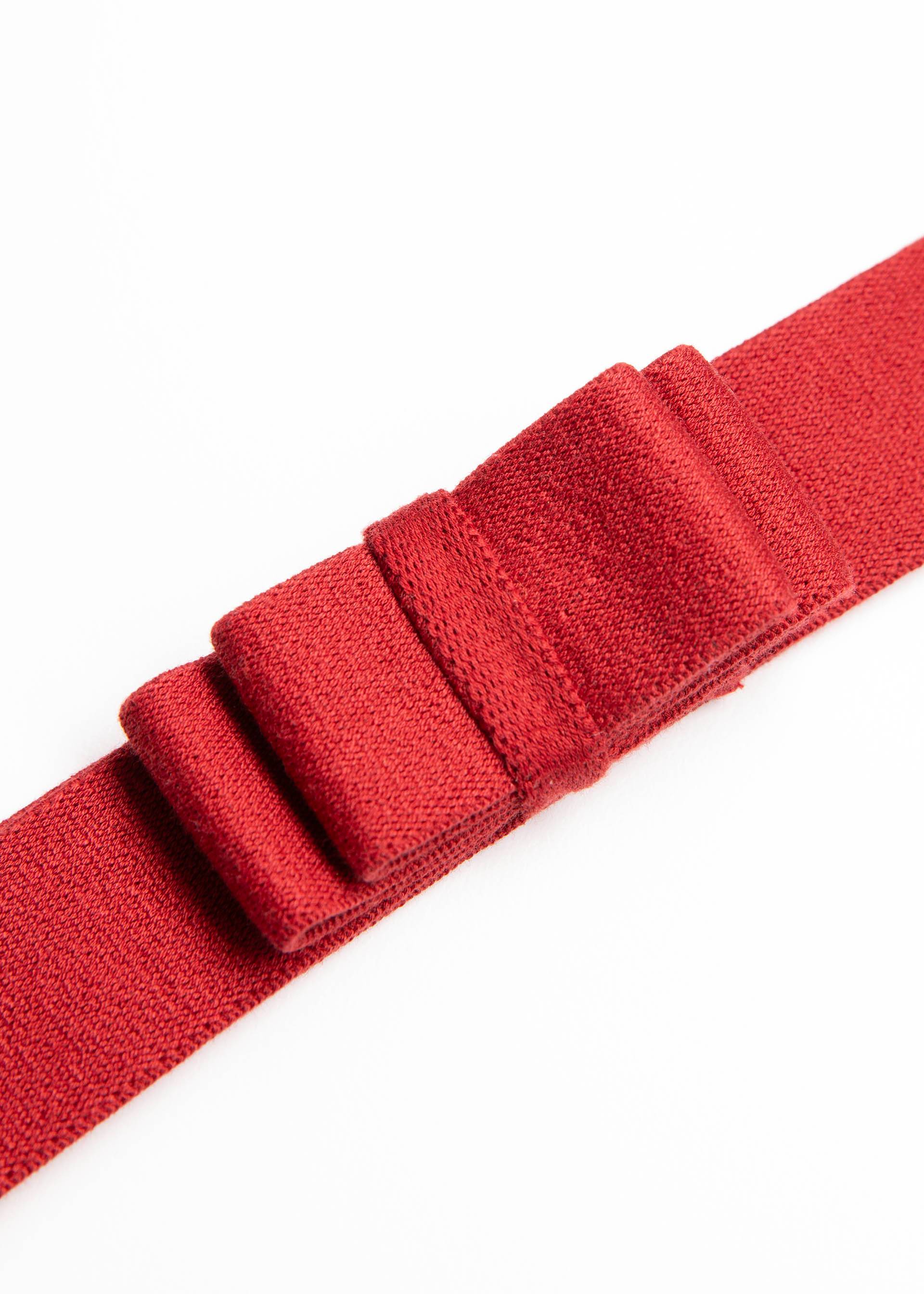 Belt Fantastic Elastic Bow, happy red belts, Accessoires, Red