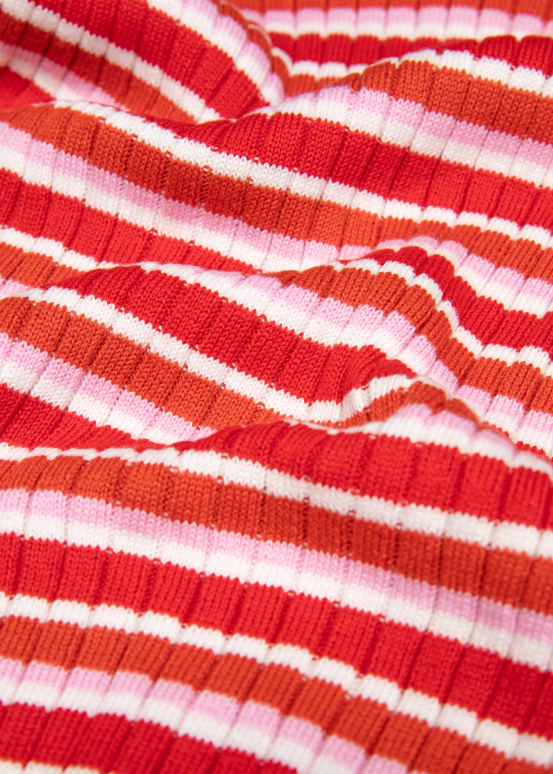 Longsleeve Jazz Crew, lovey dovey stripe red, Strickpullover, Rot