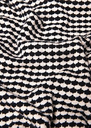 Shirt Petite Poloette, mixed dots black white, Cardigans, Schwarz