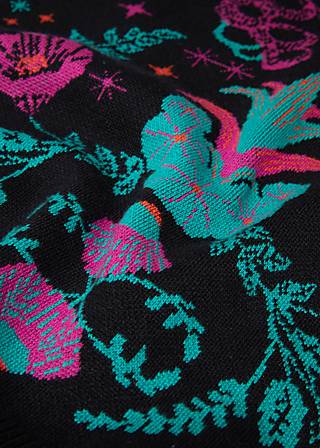 Strick-Pullunder Cute Storyteller, mushroom star, Strickpullover, Schwarz