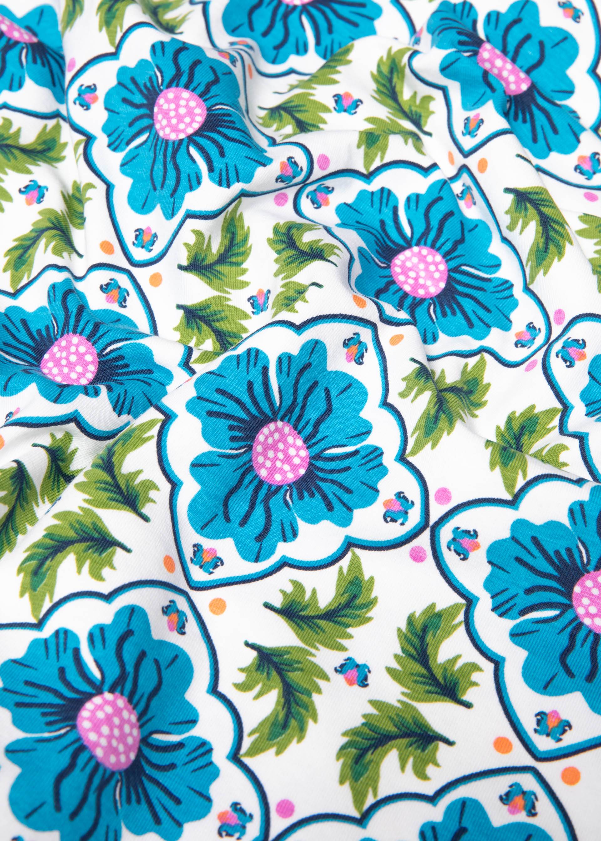 Sommerkleid Strapteaserette, my cute dream flower, Kleider, Weiß