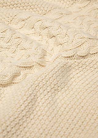 Strickpullover All about Aran, old library white, Strickpullover, Weiß