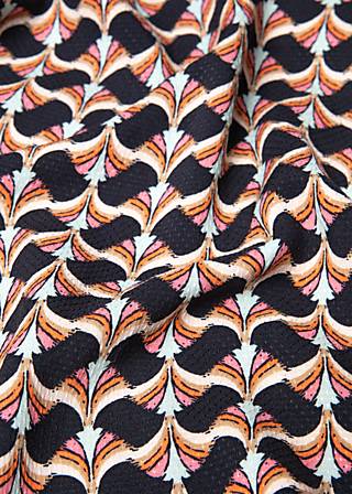 Shirt The Grand Ease, rainbow brush, Blusen & Tuniken, Schwarz