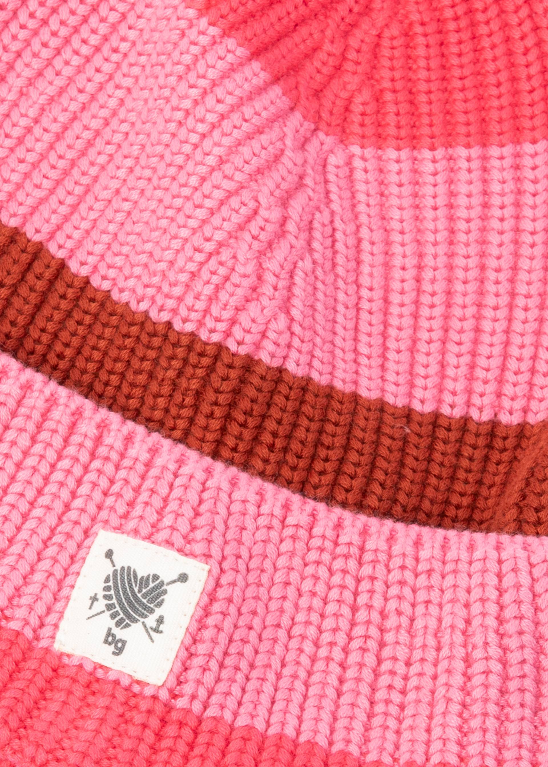 Strickm&uuml;tze Bright Side Beanie, red flirty stripes hat, Accessoires, Rot
