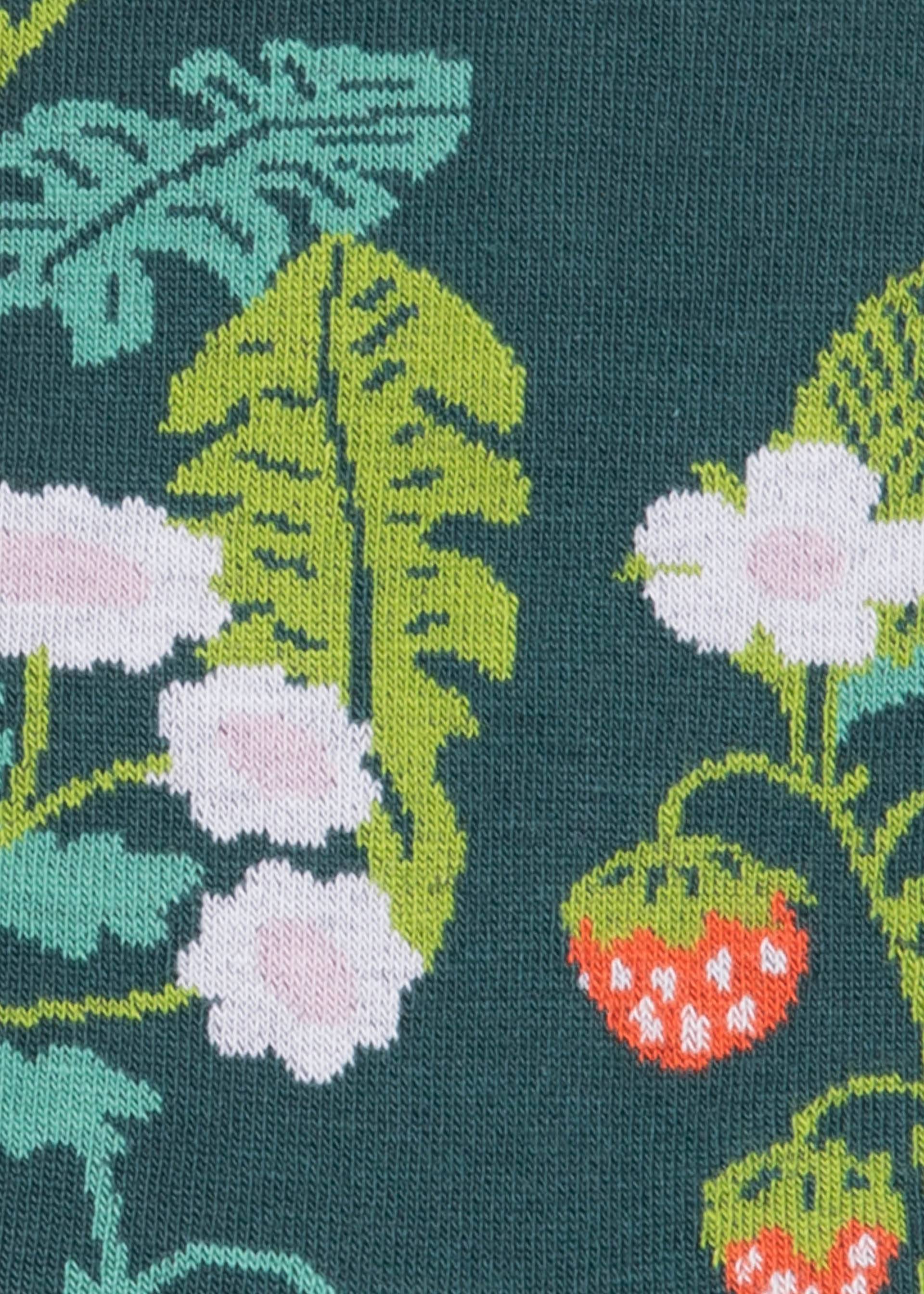 Cotton socks Sensational Steps, summer meadow socks, Socks, Green