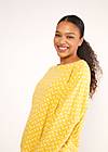 Sweatshirt Boxy Bee, vintage yellow flower tapestry, Sweatshirts & Hoodies, Gelb