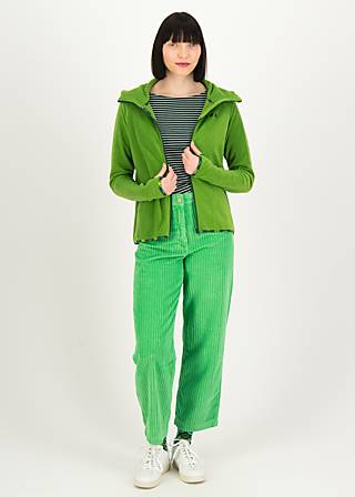 Fleece Jacket Extra Layer short, my smart fibre green, Sweatshirts & Hoodies, Green