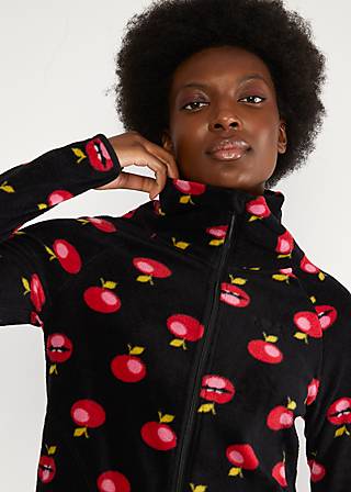 Fleece Jacket Extra Layer short, not a fairy apple, Sweatshirts & Hoodies, Black