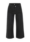 Trousers High Waist Culotte, funny cow, Trousers, Black
