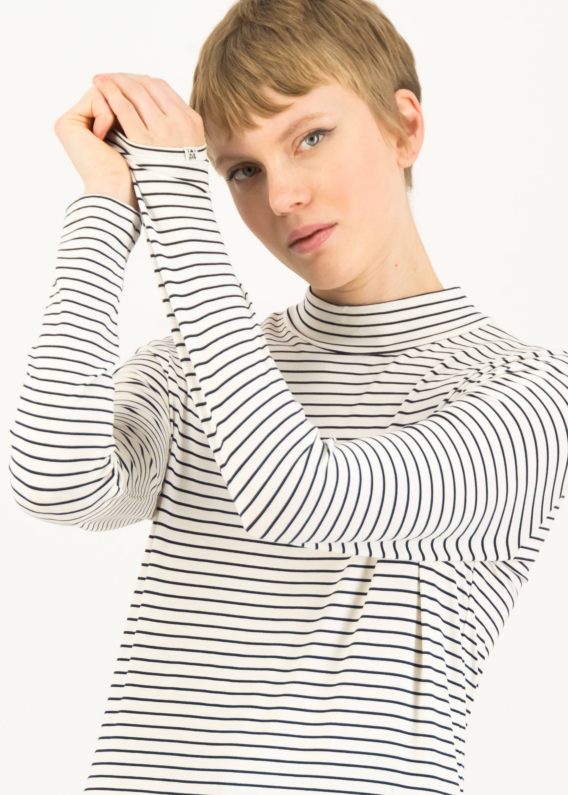 Longsleeve Lonely Lips Turtle, nautical stripes, Tops, White