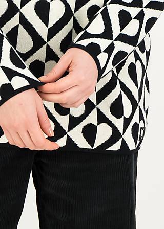 Strickpullover Tapestry Tale Turtle, cool dance, Strickpullover, Schwarz