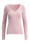 logo longsleeve v-neck uni, rosa iceshop, Shirts, Pink