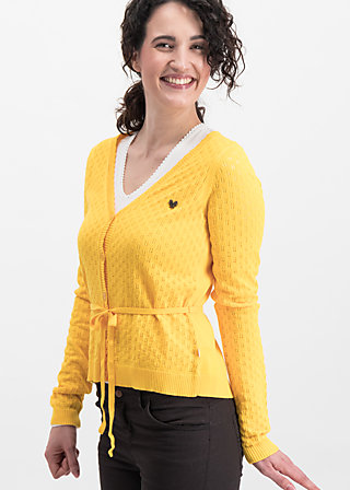 logo loving heart cardy, yellow hay, Knitted Jumpers & Cardigans, Yellow