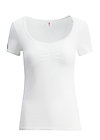 logo shortsleeve feminin uni, white train, Shirts, White