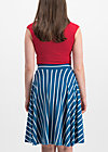 logo stripe skirt, free stripe, Röcke, Blau