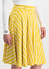 logo stripe skirt, morning stripe, Röcke, Gelb