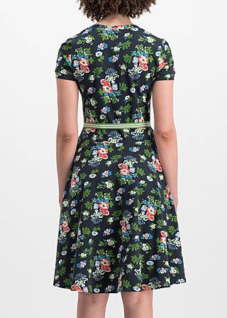 Jerseykleid mze kze, vagabund flowers, Kleider, Schwarz