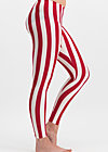 zahnpasta stripes, toothpaste stripe, Leggings, Red