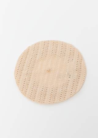 Mütze Beanie Bee, vellum beige knit, Accessoires, Weiß