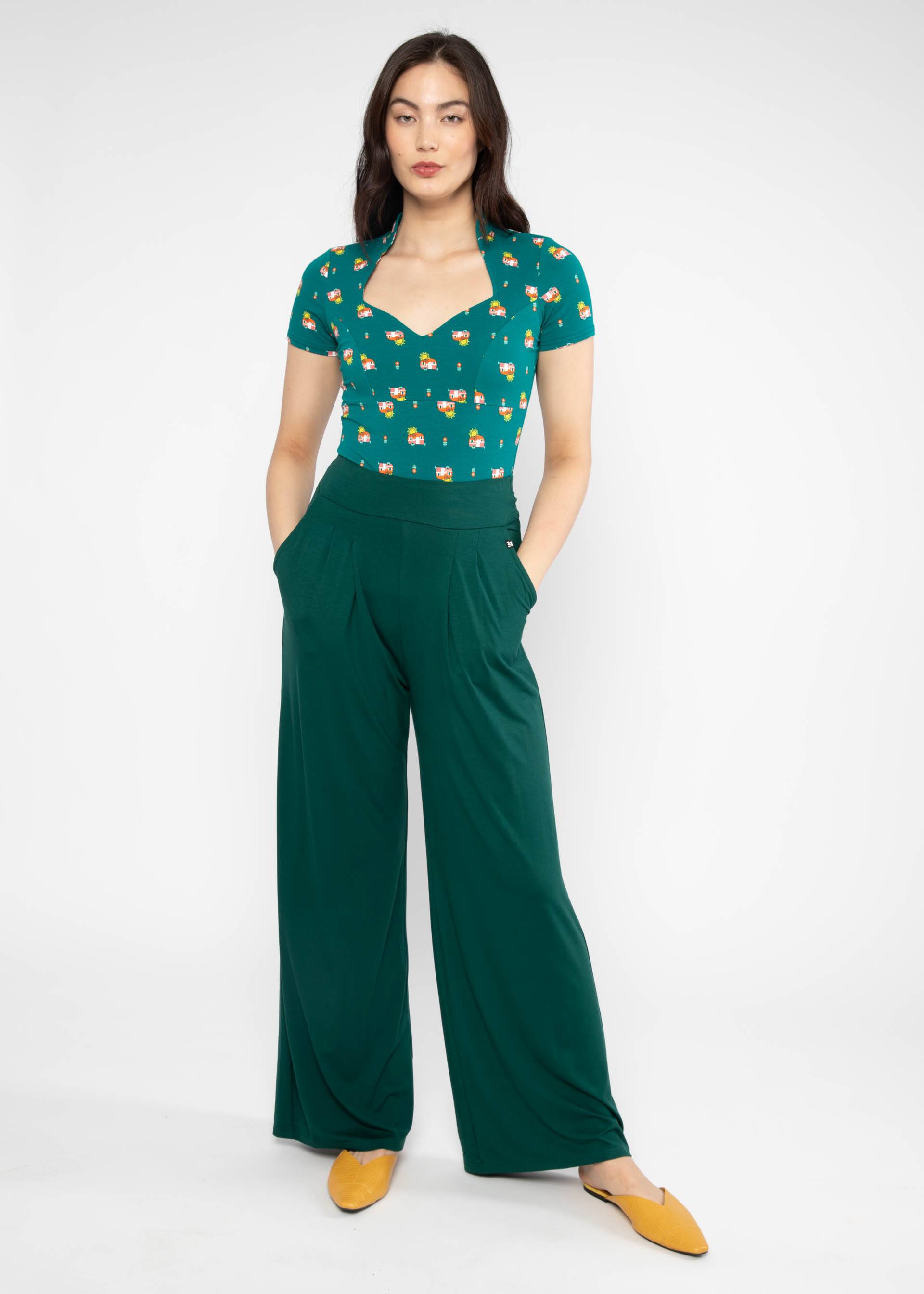 T-Shirt Pow Wow Vau, little camper, Shirts, Grün