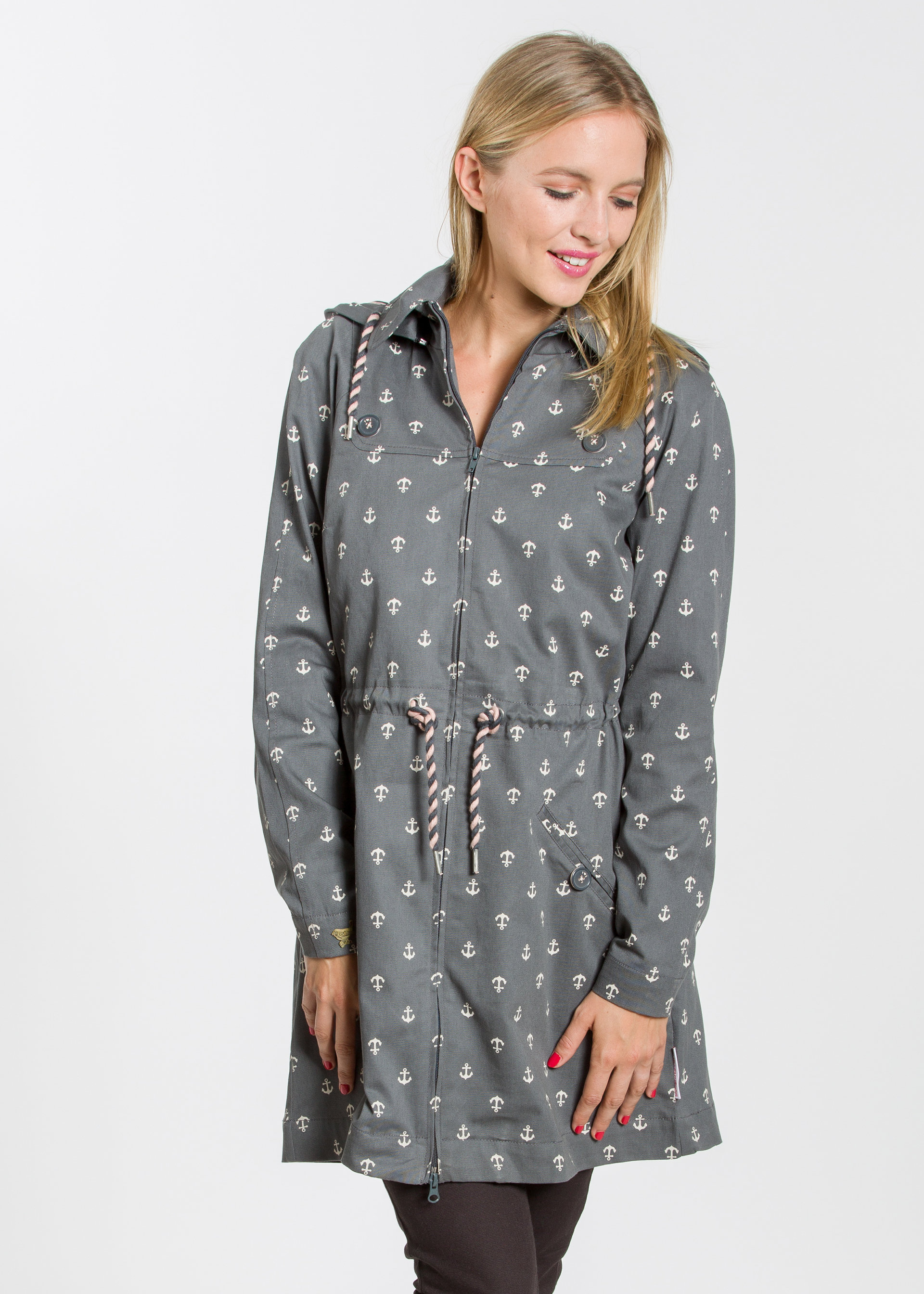 Springbreak Parkacoa, be my anchor, Jacken & M&auml;ntel, Schwarz