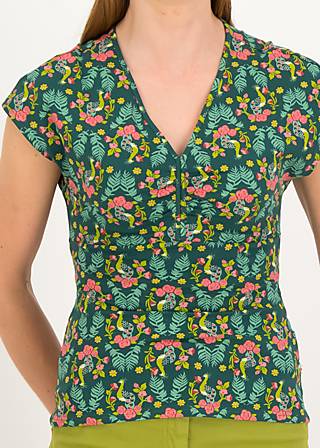 Jersey Top D'un Cœur L&eacute;ger, peacock paradise, Tops, Green