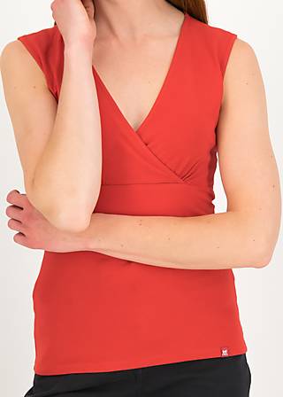 Sleeveless Top Mon Soleil Cache, love is in the air red, Tops, Red