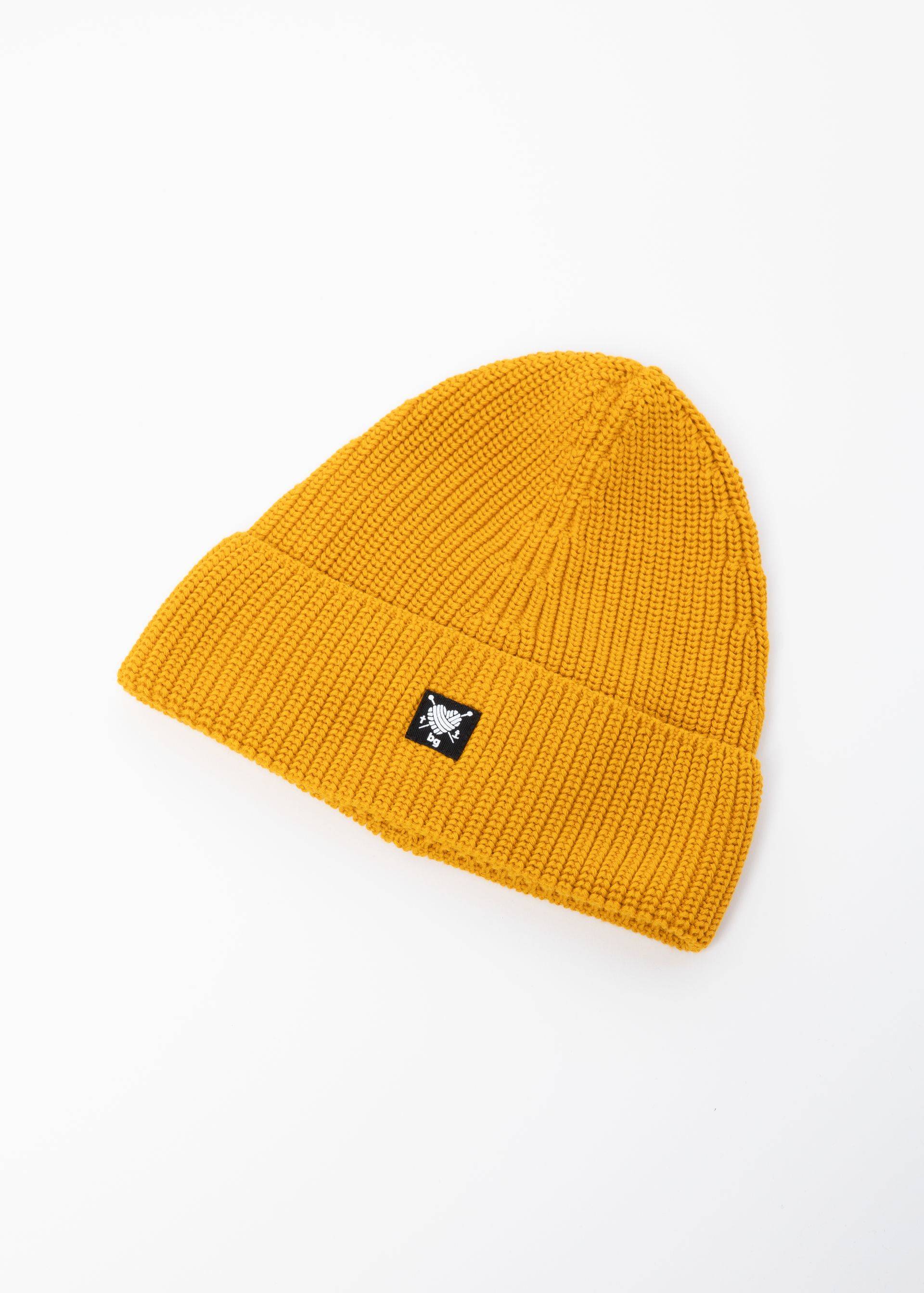 Knitted Hat Beanie Queen, yellow sunshine hat, Accessoires, Yellow