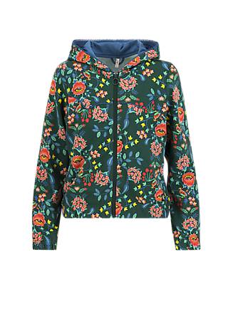 Zip-up Hoodie Country Zip up, beautiful flower tendrils, Sweatshirts & Hoodies, Green