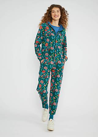 Zip-up Hoodie Country Zip up, beautiful flower tendrils, Sweatshirts & Hoodies, Green