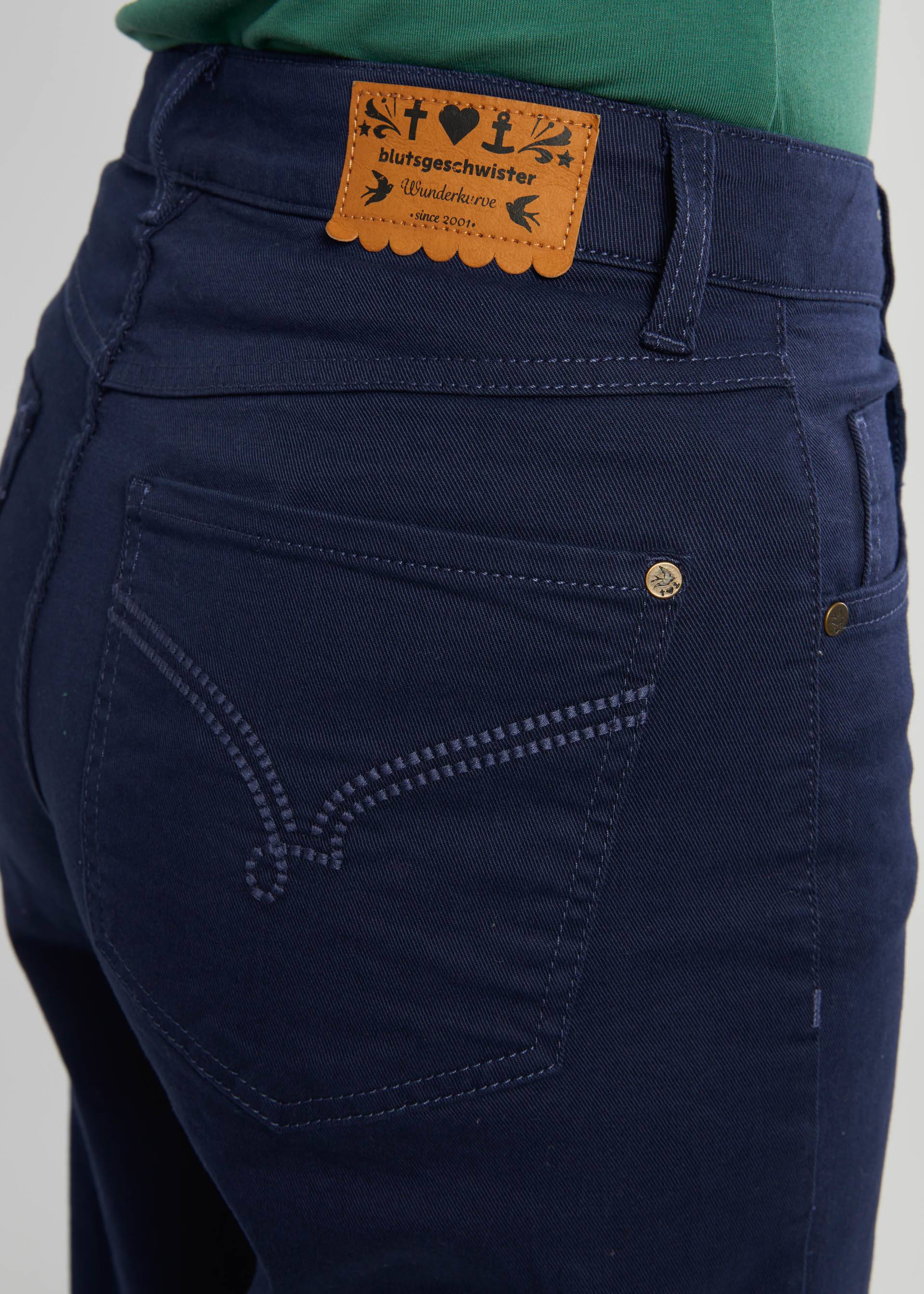 Trousers High Waist Culotte, academic blue, Trousers, Blue