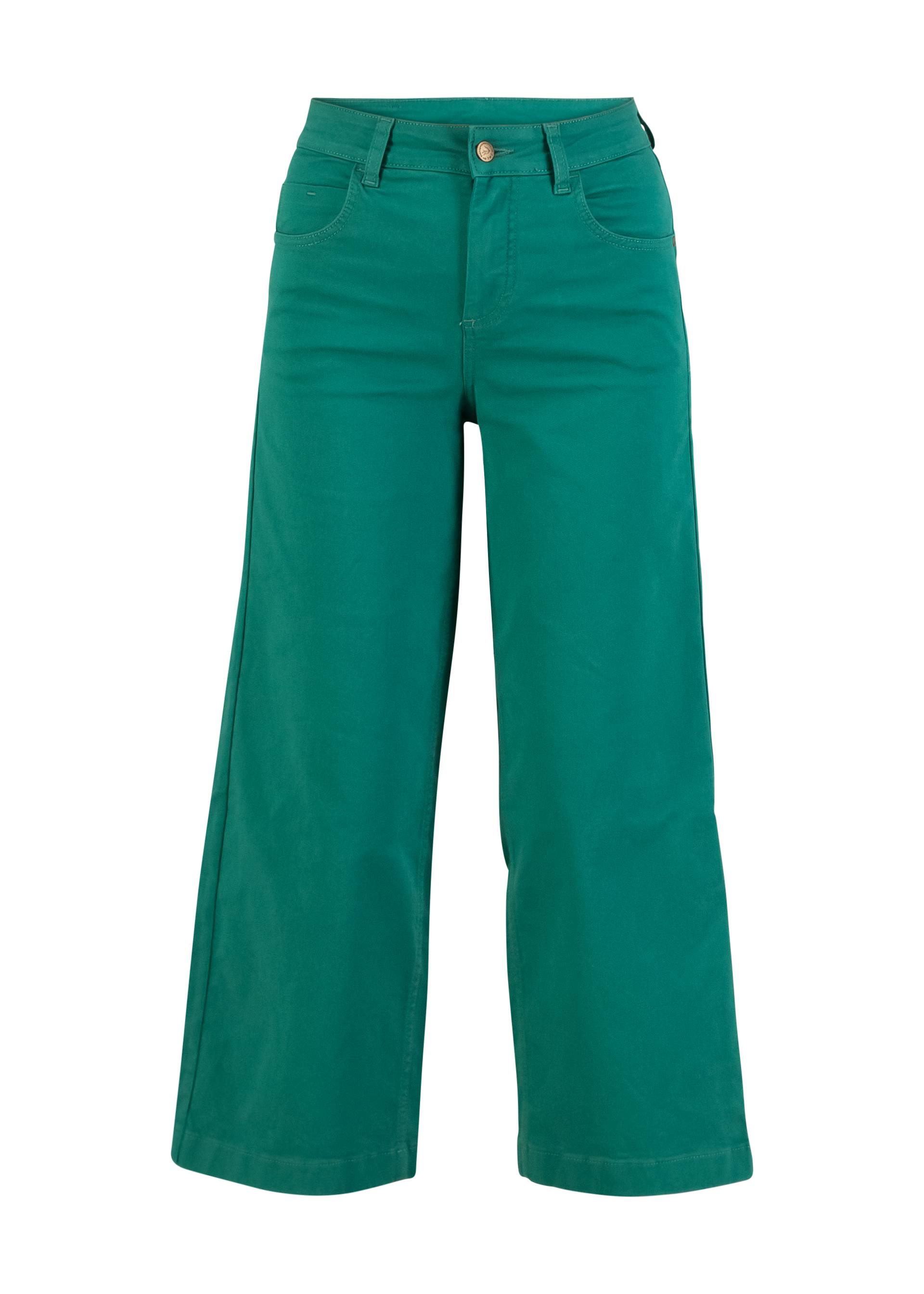 Trousers High Waist Culotte, happy turtle, Trousers, Green