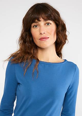 Longsleeve Oh Marine, mountain clouds blue, Shirts, Blau