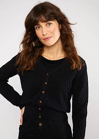 Cardigan Save the World, nighty-night black knit, Cardigans, Schwarz