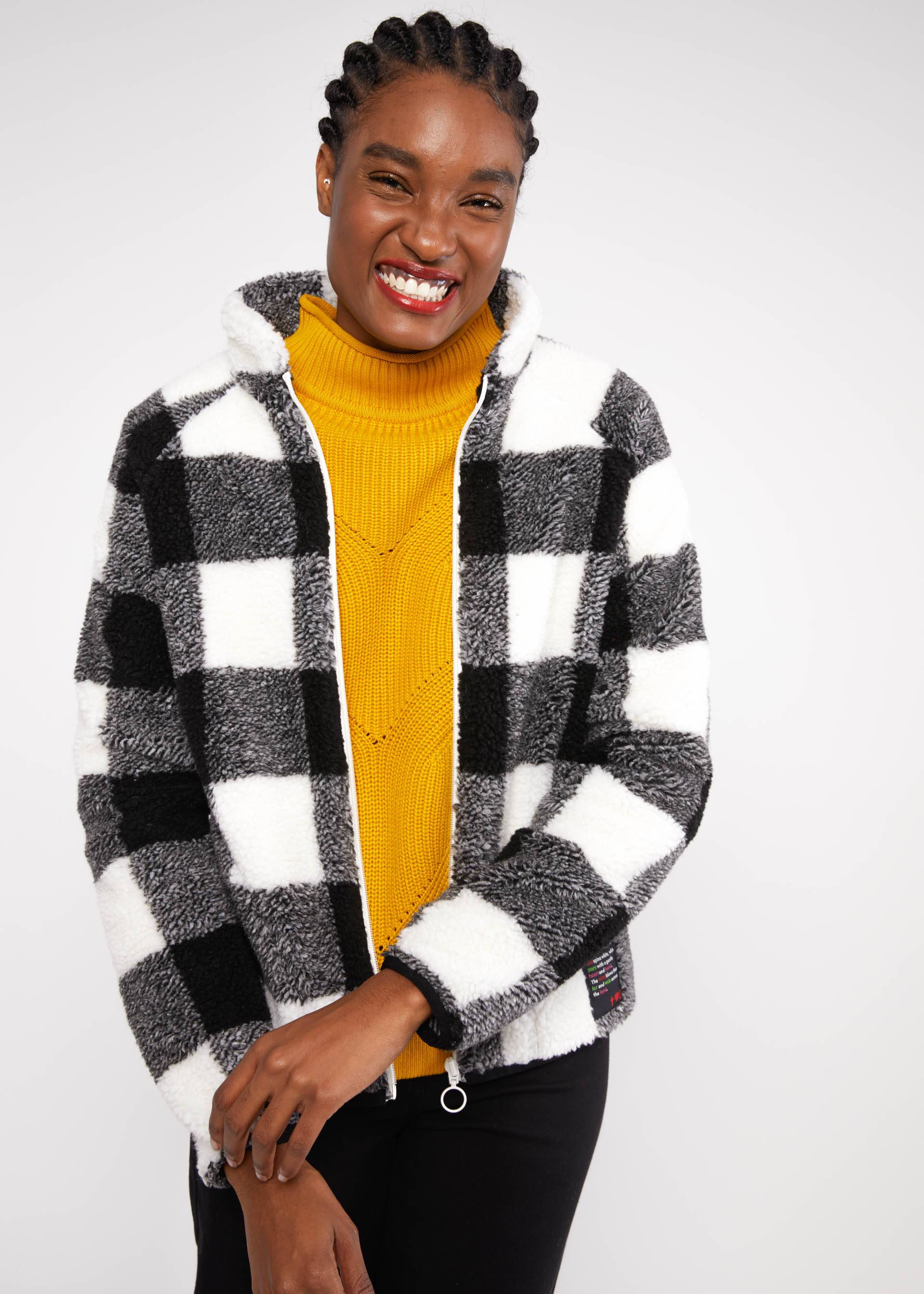 Between Seasons Jacket Smoochy Woods, vegas quilted check, Jackets & Coats, Black