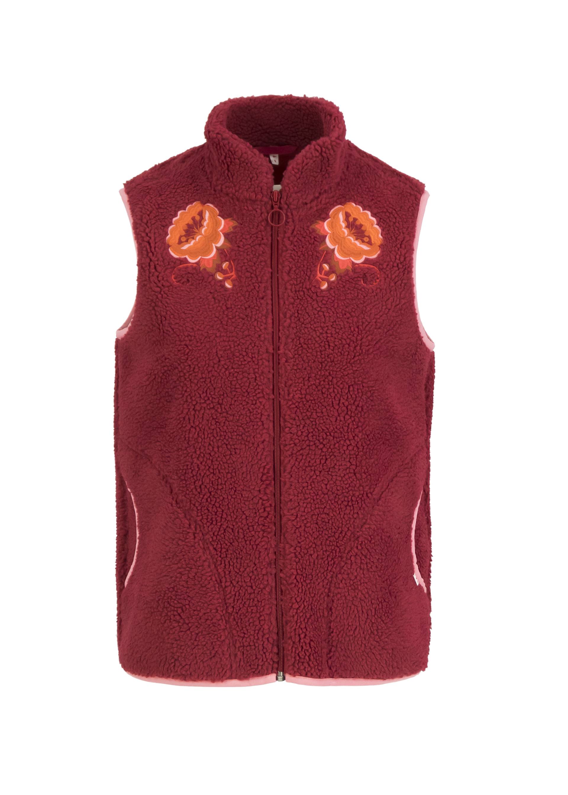 Weste Smoochy Woods Vest, quilted flower red, Jacken & M&auml;ntel, Rot