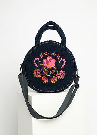 Handtasche Teddy Rose, quilted flower blue, Accessoires, Blau