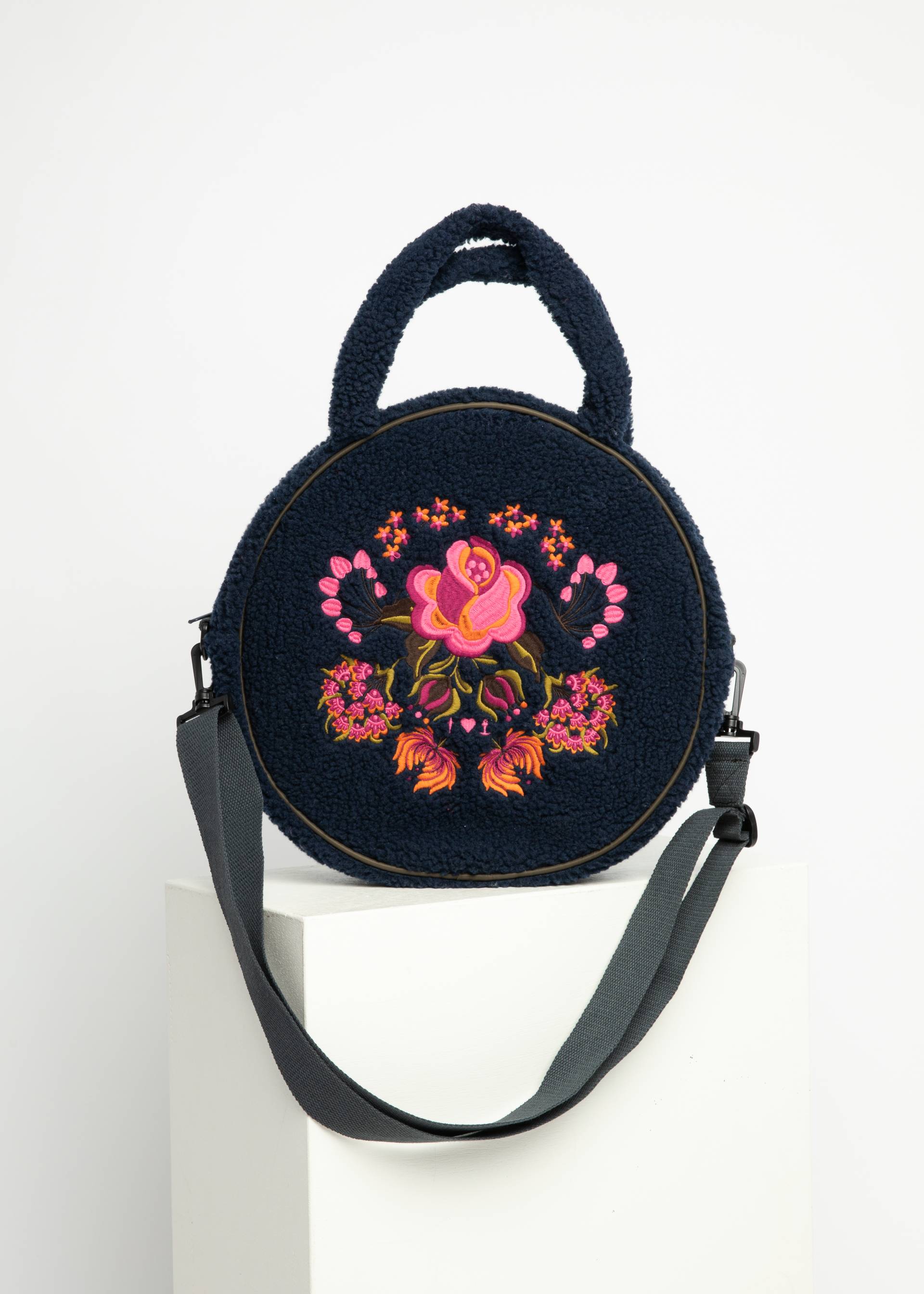 Handtasche Teddy Rose, quilted flower blue, Accessoires, Blau