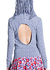 glamping geisha hooded, campers lace, Blue