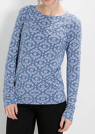 Pullover turtledove daisy, icy blossom, Shirts, Blau