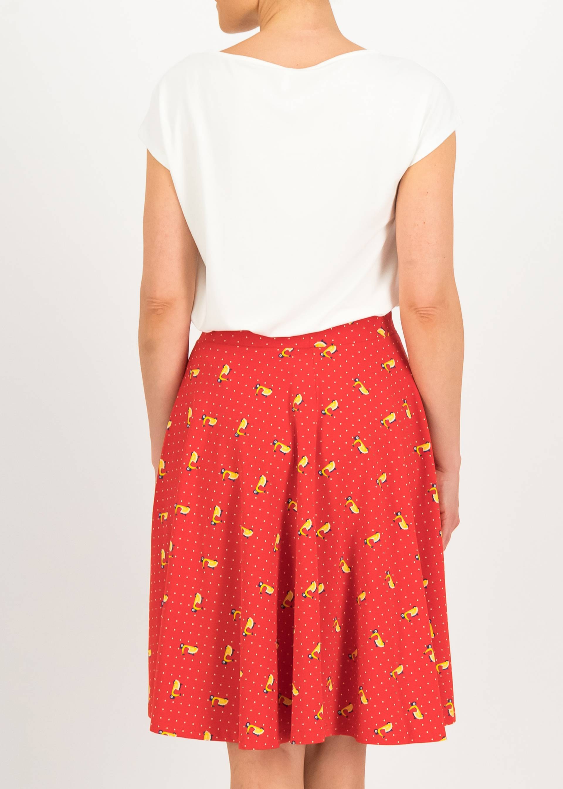 Tellerrock Fullmoon Circle, vespa rossa, R&ouml;cke, Rot