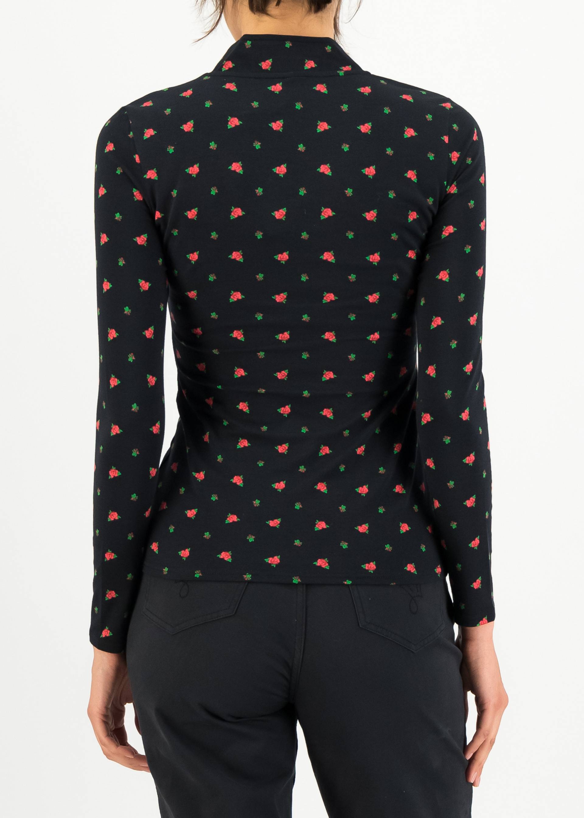 Longsleeve Miraculous Power, the scent of roses, Tops, Black