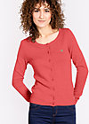 logo knit cardigan, tender rose, Knitted Jumpers & Cardigans, Red