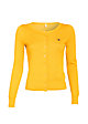 logo knit cardigan, yellow me, Strickpullover & Cardigans, Gelb