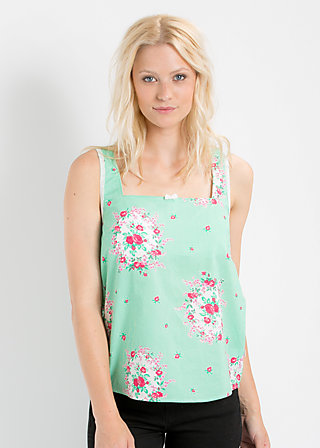 lieb leibchen top, frames of floral, Shirts, Green